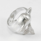 High Polished Dolphin Ring